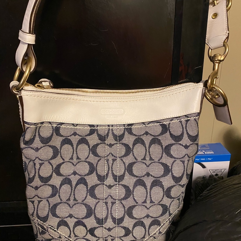 Coach denim crossbody